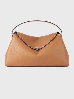 TOTEME T-lock grained-leather top handle Bag